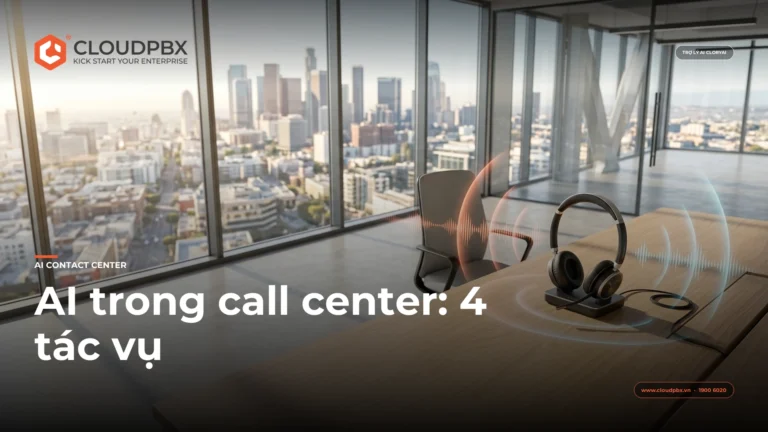 AI trong call center 4 tác vụ đã chạy được cùng CloryAI